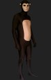 Monkey Costume | Brown and Carnation Spandex Lycra Full Bodysuit (Original Design)