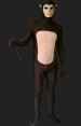 Monkey Costume | Brown and Carnation Spandex Lycra Full Bodysuit (Original Design)