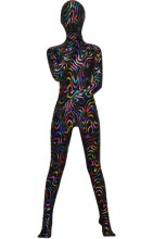 Multi-Color Flow Patterned Shiny Metallic Zentai Suit Multi-Color Flow Patterned Shiny Metallic Zentai Suit