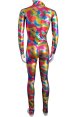 Multi-Color Shiny Metallic Spandex Costume