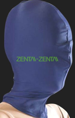Navy Blue Zentai / Full Body Suit Hood