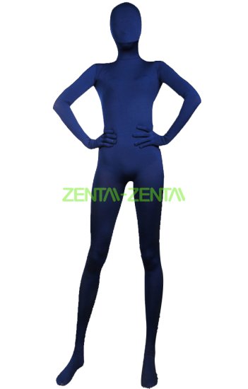 Navy Full Body Suit  Full-body Spandex Lycra Unisex Zentai Suit