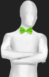 Neon Green Satin Bow Tie