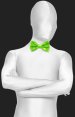 Neon Green Satin Bow Tie