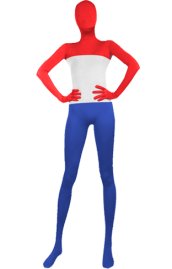 Netherlands Flag Spandex Lycra Zentai Suit