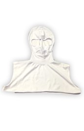 Ninja Hood | White Spandex Mask With Open Eyes
