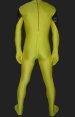 Oliver Yellow and Black Soandex Lycra and Lace Unisex Catsuit without Hood