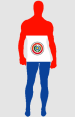 Paraguay Flag Spandex Lycra Zentai Bodysuit