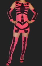 Pink Skeleton 3 Set Dress