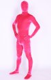 Pink Thick Velvet Full Body Zentai Suit