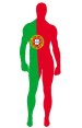 Portugal Flag Spandex Lycra Zentai Suit