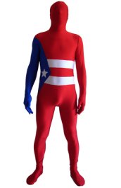 Puerto Rico Flag Zentai Suit