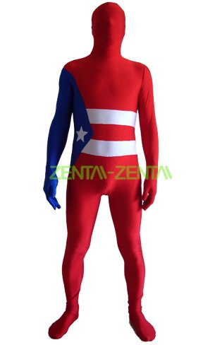 Puerto Rico Flag Zentai Suit
