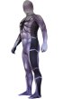Purple and Black 3D Muscle Shades Fullbody Printed Zentai Suit