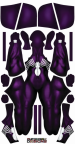 Purple Female Symboite Spider Gwen Printed Spandex Lycra Costume with Hood