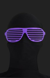 Purple Shutter Shades Zentai Suit Sunglasses