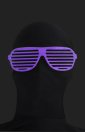 Purple Shutter Shades Zentai Suit Sunglasses