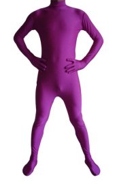 Purple Spandex Lycra Catsuit (No Hood No Hand)