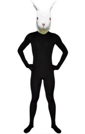 Rabbit Mask - White Latex Hood