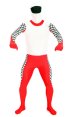 Racer Zentai Suit | Red and Black Spandex Lycra