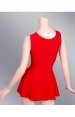 Red Spandex Lycra Sleeveless Jersey Dress