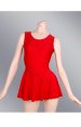 Red Spandex Lycra Sleeveless Jersey Dress