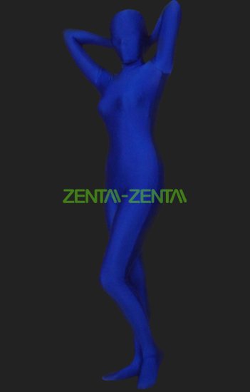 Royal blue second skin zentai suit unisex