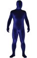 Royal Blue Thick Velvet Spandex Zentai Full Bodysuit