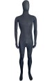 Semi-transparent Black Stretchy Silk Lycra Full Bodysuit