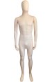 Semi-transparent Carnation/Nude Stretchy Silk Lycra Full Bodysuit