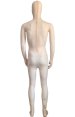 Semi-transparent Carnation/Nude Stretchy Silk Lycra Full Bodysuit