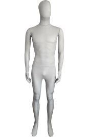 Semi-transparent Light Grey Stretchy Silk Lycra Full Bodysuit