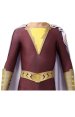 Shazam Printed Spandex Lycra Costume with Rubber Details and Cape