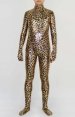 Shiny Leopard New Fabric Full Body Zentai Suit without Hood