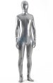 Silver Diagonal Shiny Full Body Suit