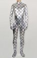 Silver Scale Full Body Zentai Suit | Not Stretchy No hood