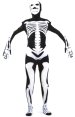 Skeleton Zentai Suit | Black and White Patterned Spandex Lycra Zentai Suit