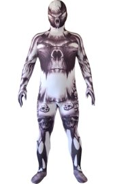 Skull and Month Printed Halloween Zentai Suit | Original