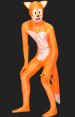 Sonic Zentai | Orange Lycra Zentai Costume with Tail