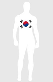South Korea Flag Spandex Lycra Zentai Suit
