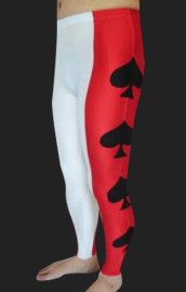 Spade Black and Red Spandex Lycra Pants