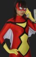 Spider Woman | Red and Black Spandex Lycra Super Hero Catsuit with Wings
