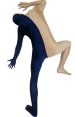 Split Zentai | Carnation and Navy Spandex Lycra Zentai Suit