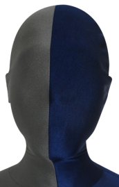 Split Zentai Mask | Slate Grey and Navy