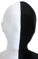 Split Zentai Mask | White and Black