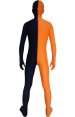 Split Zentai | Orange and Navy Spandex Lycra Zentai Suit