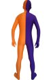 Split Zentai | Purple and Orange Spandex Lycra Zentai Suit
