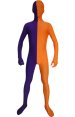 Split Zentai | Purple and Orange Spandex Lycra Zentai Suit