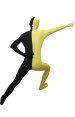 Split Zentai | Yellow and Black Spandex Lycra Zentai Suit