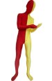 Split Zentai | Yellow and Red Spandex Lycra Zentai Suit